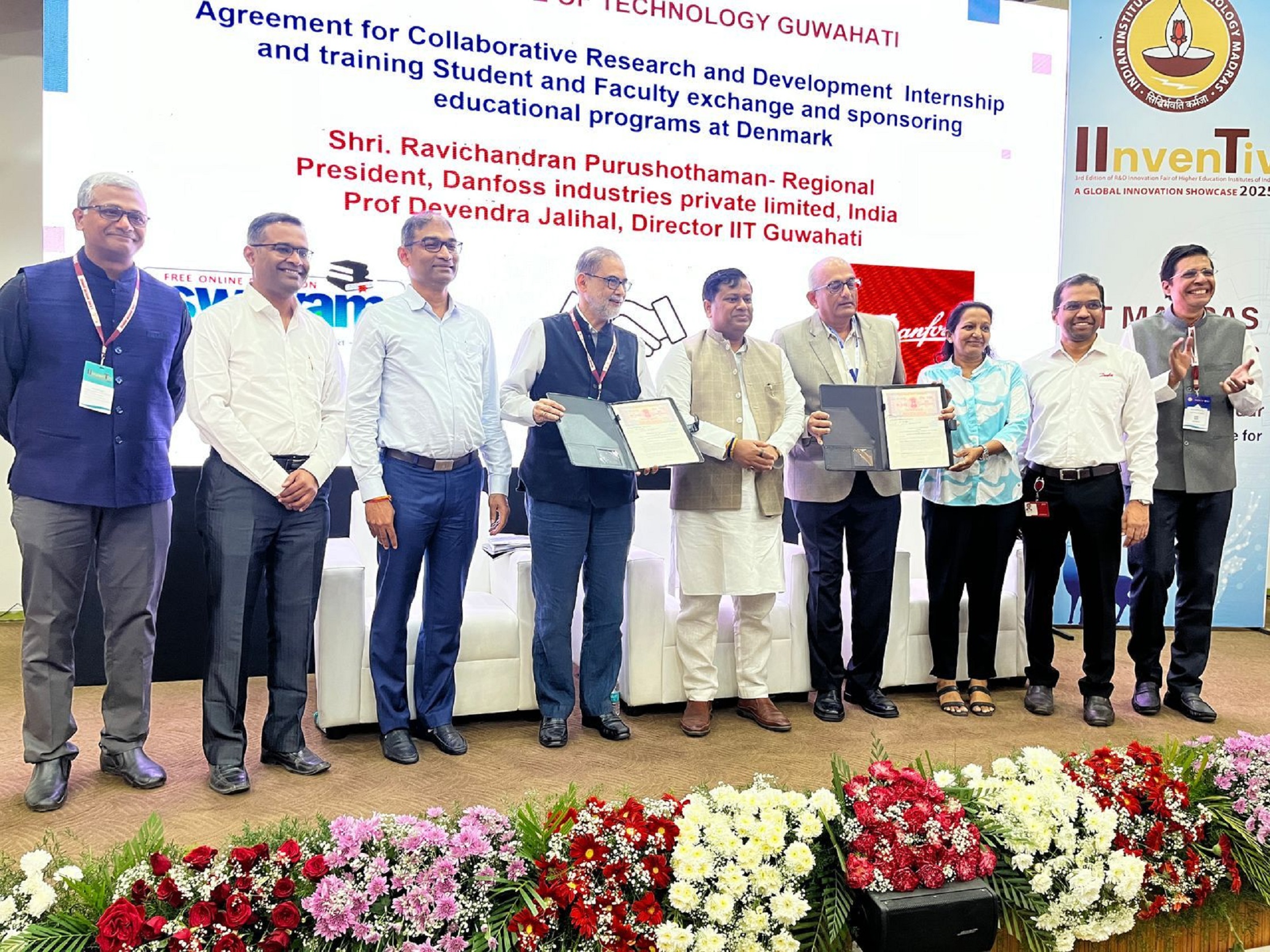 IIT Guwahati and Danfoss Industries Private Limited Sign MoU to Drive Innovation in Sustainable Technologies at InvenTiv 2025